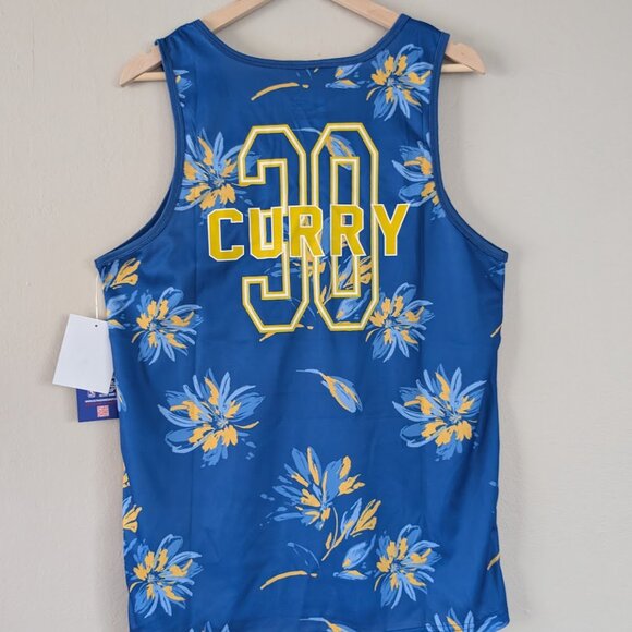 NWT Steph Curry #30 Floral Mesh Player Tank Golden State Warriors NBA Ultra Game - Picture 2 of 6